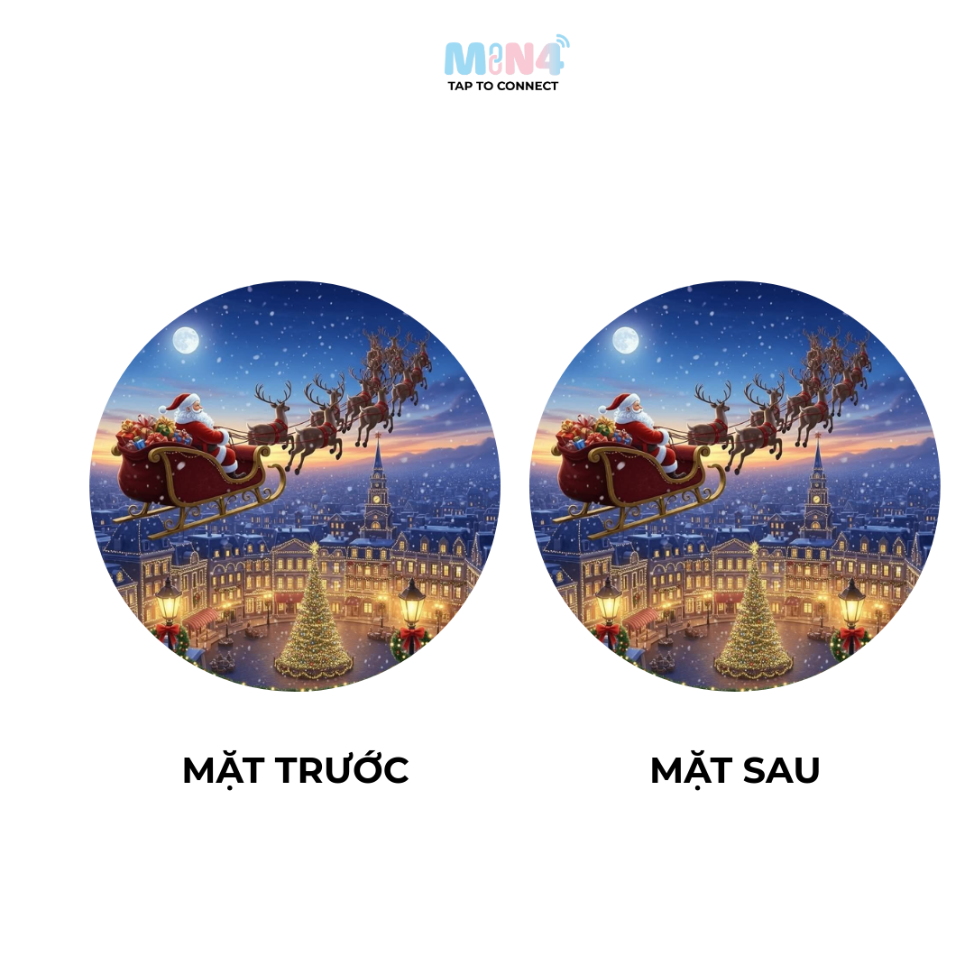 Alternative view of Thẻ Tròn MIN4 (Christmas theme)